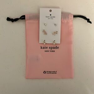 Kate Spade earrings, set of three
